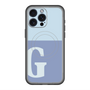 スリムプロテクションプレミアムケース with MagSafe［ オリジナル - initial two tone - G blue ］