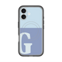 スリムプロテクションプレミアムケース with MagSafe［ オリジナル - initial two tone - G blue ］