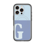 スリムプロテクションプレミアムケース with MagSafe［ オリジナル - initial two tone - G blue ］