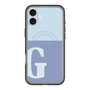 スリムプロテクションプレミアムケース with MagSafe［ オリジナル - initial two tone - G blue ］