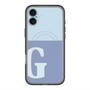 スリムプロテクションプレミアムケース with MagSafe［ オリジナル - initial two tone - G blue ］