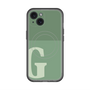 スリムプロテクションプレミアムケース with MagSafe［ オリジナル - initial two tone - G green ］