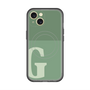 スリムプロテクションプレミアムケース with MagSafe［ オリジナル - initial two tone - G green ］