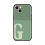 スリムプロテクションプレミアムケース with MagSafe［ オリジナル - initial two tone - G green ］