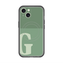 スリムプロテクションプレミアムケース with MagSafe［ オリジナル - initial two tone - G green ］