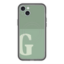 スリムプロテクションプレミアムケース with MagSafe［ オリジナル - initial two tone - G green ］