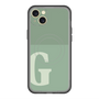 スリムプロテクションプレミアムケース with MagSafe［ オリジナル - initial two tone - G green ］