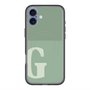 スリムプロテクションプレミアムケース with MagSafe［ オリジナル - initial two tone - G green ］