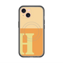 スリムプロテクションプレミアムケース with MagSafe［ オリジナル - initial two tone - H orange ］