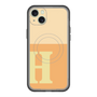 スリムプロテクションプレミアムケース with MagSafe［ オリジナル - initial two tone - H orange ］