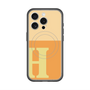 スリムプロテクションプレミアムケース with MagSafe［ オリジナル - initial two tone - H orange ］
