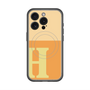 スリムプロテクションプレミアムケース with MagSafe［ オリジナル - initial two tone - H orange ］