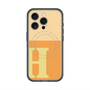 スリムプロテクションプレミアムケース with MagSafe［ オリジナル - initial two tone - H orange ］
