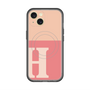 スリムプロテクションプレミアムケース with MagSafe［ オリジナル - initial two tone - H pink ］