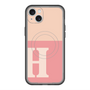 スリムプロテクションプレミアムケース with MagSafe［ オリジナル - initial two tone - H pink ］