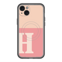 スリムプロテクションプレミアムケース with MagSafe［ オリジナル - initial two tone - H pink ］
