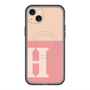 スリムプロテクションプレミアムケース with MagSafe［ オリジナル - initial two tone - H pink ］