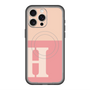 スリムプロテクションプレミアムケース with MagSafe［ オリジナル - initial two tone - H pink ］