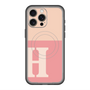スリムプロテクションプレミアムケース with MagSafe［ オリジナル - initial two tone - H pink ］