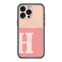 スリムプロテクションプレミアムケース with MagSafe［ オリジナル - initial two tone - H pink ］