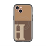 スリムプロテクションプレミアムケース with MagSafe［ オリジナル - initial two tone - H brown ］