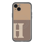 スリムプロテクションプレミアムケース with MagSafe［ オリジナル - initial two tone - H brown ］
