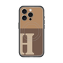 スリムプロテクションプレミアムケース with MagSafe［ オリジナル - initial two tone - H brown ］