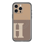 スリムプロテクションプレミアムケース with MagSafe［ オリジナル - initial two tone - H brown ］