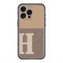 スリムプロテクションプレミアムケース with MagSafe［ オリジナル - initial two tone - H brown ］