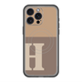 スリムプロテクションプレミアムケース with MagSafe［ オリジナル - initial two tone - H brown ］