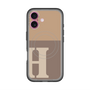 スリムプロテクションプレミアムケース with MagSafe［ オリジナル - initial two tone - H brown ］
