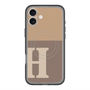 スリムプロテクションプレミアムケース with MagSafe［ オリジナル - initial two tone - H brown ］