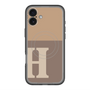スリムプロテクションプレミアムケース with MagSafe［ オリジナル - initial two tone - H brown ］