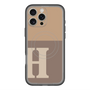 スリムプロテクションプレミアムケース with MagSafe［ オリジナル - initial two tone - H brown ］