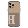 スリムプロテクションプレミアムケース with MagSafe［ オリジナル - initial two tone - H brown ］