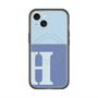 スリムプロテクションプレミアムケース with MagSafe［ オリジナル - initial two tone - H blue ］