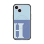 スリムプロテクションプレミアムケース with MagSafe［ オリジナル - initial two tone - H blue ］