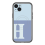 スリムプロテクションプレミアムケース with MagSafe［ オリジナル - initial two tone - H blue ］
