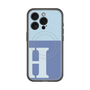 スリムプロテクションプレミアムケース with MagSafe［ オリジナル - initial two tone - H blue ］