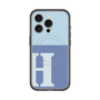 スリムプロテクションプレミアムケース with MagSafe［ オリジナル - initial two tone - H blue ］