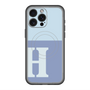 スリムプロテクションプレミアムケース with MagSafe［ オリジナル - initial two tone - H blue ］