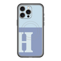 スリムプロテクションプレミアムケース with MagSafe［ オリジナル - initial two tone - H blue ］