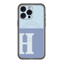 スリムプロテクションプレミアムケース with MagSafe［ オリジナル - initial two tone - H blue ］