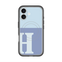 スリムプロテクションプレミアムケース with MagSafe［ オリジナル - initial two tone - H blue ］