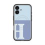 スリムプロテクションプレミアムケース with MagSafe［ オリジナル - initial two tone - H blue ］