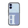 スリムプロテクションプレミアムケース with MagSafe［ オリジナル - initial two tone - H blue ］