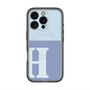 スリムプロテクションプレミアムケース with MagSafe［ オリジナル - initial two tone - H blue ］