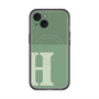 スリムプロテクションプレミアムケース with MagSafe［ オリジナル - initial two tone - H green ］