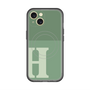スリムプロテクションプレミアムケース with MagSafe［ オリジナル - initial two tone - H green ］