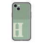 スリムプロテクションプレミアムケース with MagSafe［ オリジナル - initial two tone - H green ］